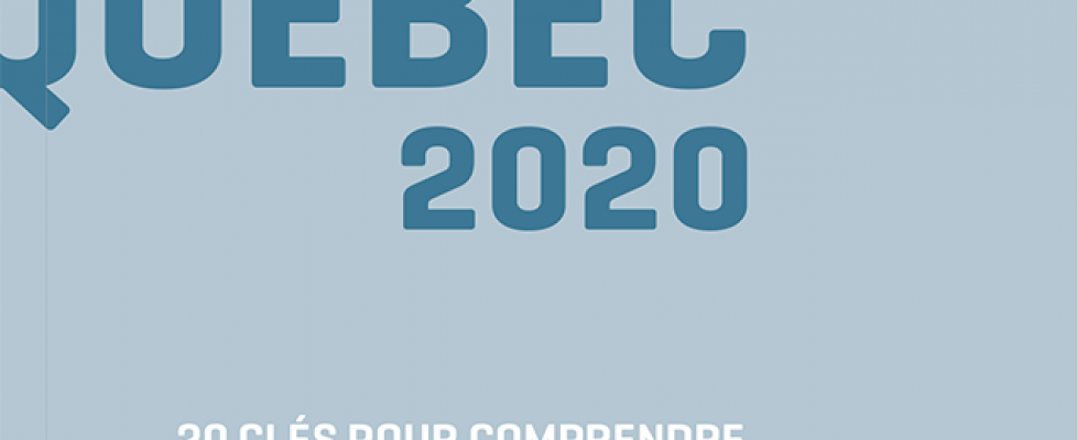 EDQ 2020 page couverture du livre L'État du Québec 2020